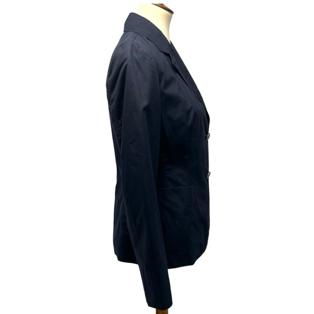 Celine Authentic Designer Navy Blue Cotton 2 Button Blazer Jacket Women’s EU 40 - Picture 7 of 13